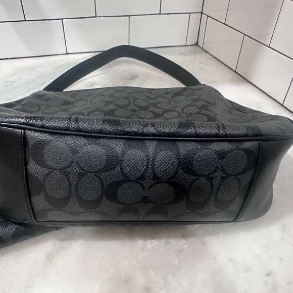 Coach Black and Gray Signature Bag and Wallet Set - Picture 8 of 14